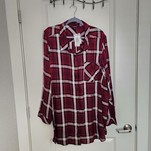Red Plaid Top